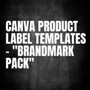 Canva Product Label Templates – "BrandMark Pack"