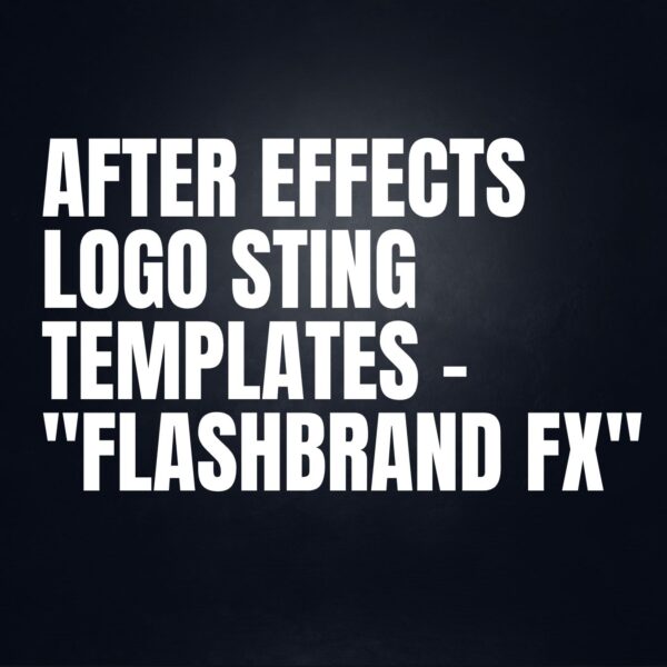 After Effects Logo Sting Templates – "FlashBrand FX"